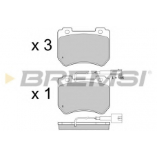 BP3412 BREMSI Комплект тормозных колодок, дисковый тормоз