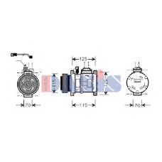 850508N AKS DASIS Компрессор, кондиционер