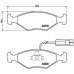 P 23 056 BREMBO Комплект тормозных колодок, дисковый тормоз