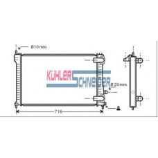 0700631 KUHLER SCHNEIDER Радиатор, охлаждение двигател