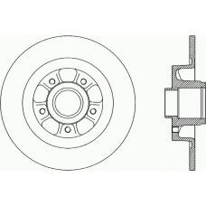 BDR1960.10 OPEN PARTS Тормозной диск