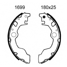 01699 BSF Комплект тормозных колодок