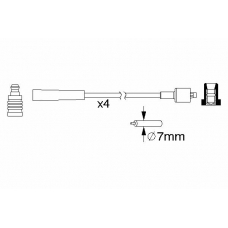 0 986 357 165 BOSCH Комплект проводов зажигания