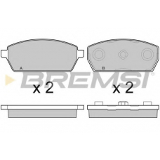 BP3047 BREMSI Комплект тормозных колодок, дисковый тормоз