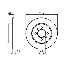 0 986 478 611 BOSCH Тормозной диск