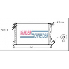 0700141 KUHLER SCHNEIDER Радиатор, охлаждение двигател