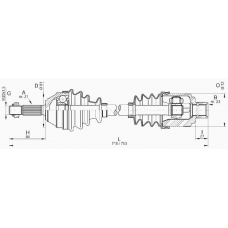 DRS6071.00 OPEN PARTS Приводной вал