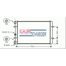5009701 KUHLER SCHNEIDER Радиатор, охлаждение двигател