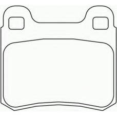 2068701 TEXTAR Комплект тормозных колодок, дисковый тормоз