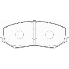 FD7357A NECTO Комплект тормозных колодок, дисковый тормоз