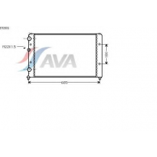 ST2031 AVA Радиатор, охлаждение двигателя