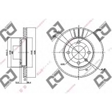 BD1175 DJ PARTS Тормозной диск