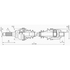 DRS6169.00 OPEN PARTS Приводной вал