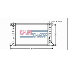 3605701 KUHLER SCHNEIDER Радиатор, охлаждение двигател