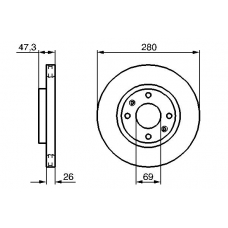 0 986 479 229 BOSCH Тормозной диск