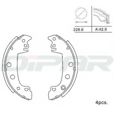 DPB1002 DITAS Комплект тормозных колодок