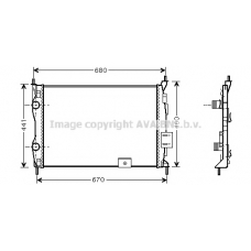 DNA2278 AVA Радиатор, охлаждение двигателя