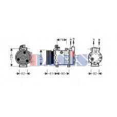 851381N AKS DASIS Компрессор, кондиционер