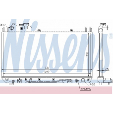 64761 NISSENS Радиатор, охлаждение двигателя
