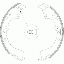 Z4217.00 WOKING Комплект тормозных колодок