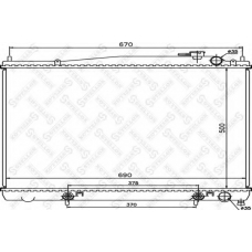 10-25977-SX STELLOX Радиатор, охлаждение двигателя