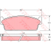 GDB1021 TRW Комплект тормозных колодок, дисковый тормоз