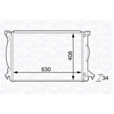 350213143900 MAGNETI MARELLI Радиатор, охлаждение двигателя