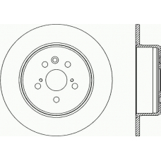 BDR2043.10 OPEN PARTS Тормозной диск