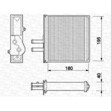 350218057000 MAGNETI MARELLI Теплообменник, отопление салона