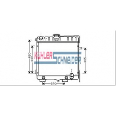 0406302 KUHLER SCHNEIDER Радиатор, охлаждение двигател