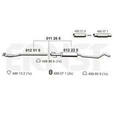 011266 ERNST Средний глушитель выхлопных газов