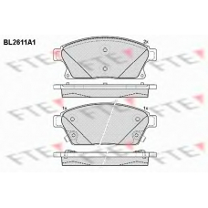 BL2611A1 FTE Комплект тормозных колодок, дисковый тормоз