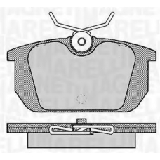 363916060783 MAGNETI MARELLI Комплект тормозных колодок, дисковый тормоз