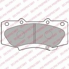 LP2244 DELPHI Комплект тормозных колодок, дисковый тормоз