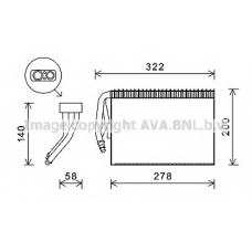 SBV073 AVA Испаритель, кондиционер