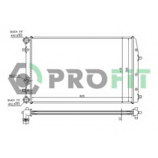 PR 6402A2 PROFIT Радиатор, охлаждение двигателя