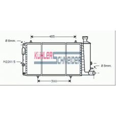 1505401 KUHLER SCHNEIDER Радиатор, охлаждение двигател