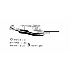 052184 ERNST Глушитель выхлопных газов конечный