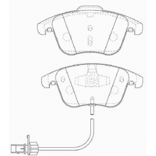 FD7338A NECTO Комплект тормозных колодок, дисковый тормоз