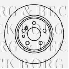 BBD5004 BORG & BECK Тормозной диск