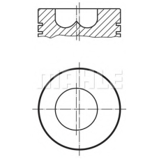 286 11 01 MAHLE Поршень