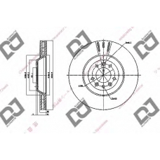 BD1535 DJ PARTS Тормозной диск