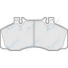 PAD658 APEC Комплект тормозных колодок, дисковый тормоз
