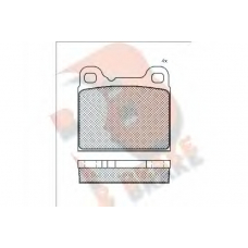 RB0890 R BRAKE Комплект тормозных колодок, дисковый тормоз