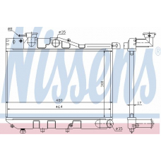62480 NISSENS Радиатор, охлаждение двигателя
