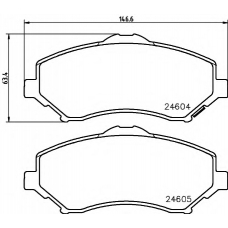 8DB 355 014-231 HELLA PAGID Комплект тормозных колодок, дисковый тормоз