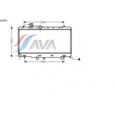 SU2052 AVA Радиатор, охлаждение двигателя