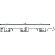 HOS3218 APEC Тормозной шланг