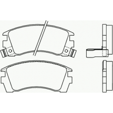 P 56 064 BREMBO Комплект тормозных колодок, дисковый тормоз