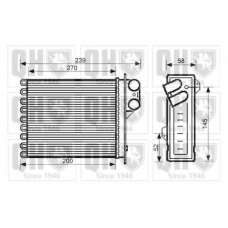 QHR2264 QUINTON HAZELL Теплообменник, отопление салона